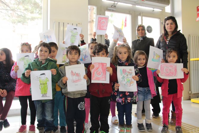 Öğrencilerden Zeytin Dalı Harekatı'na mektuplu destek