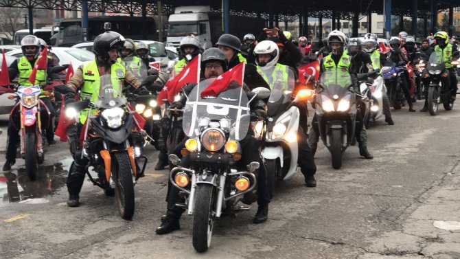 "Afrin Şehitlerine Saygı Sürüşü"