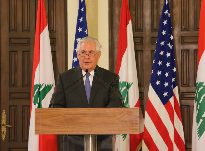 ABD Dışişleri Bakanı Tillerson'un Lübnan temasları
