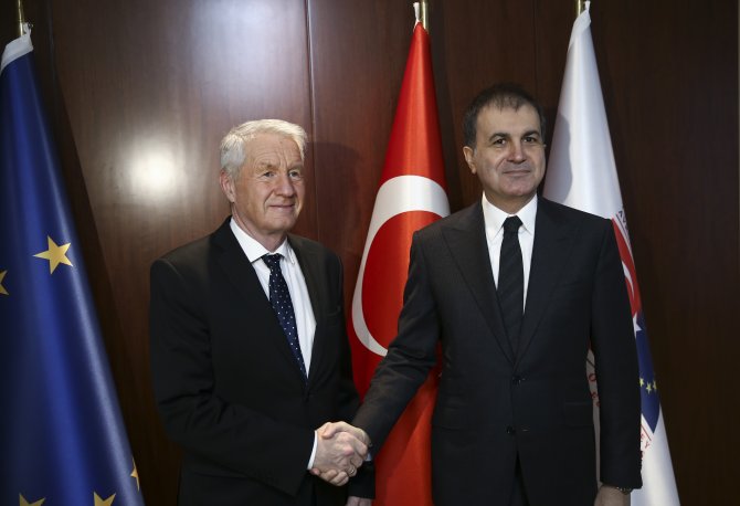 Bakan Çelik Avrupa Konseyi Genel Sekreteri Jagland ile bir araya geldi