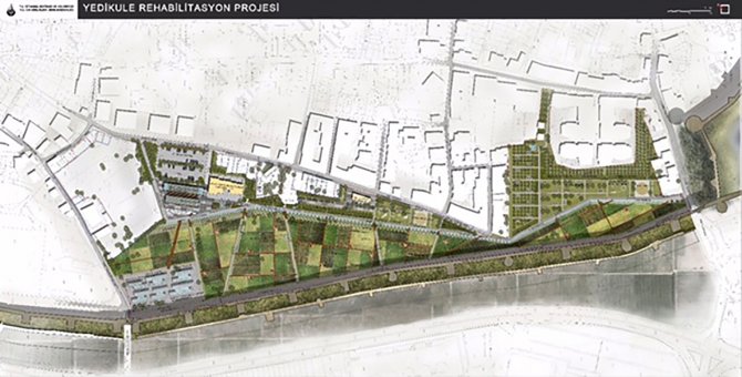 Tarihi Yedikule Bostanları planlara işlendi