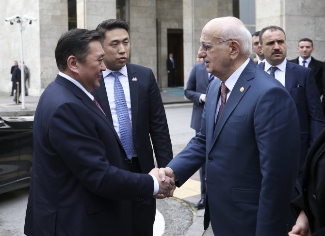 Moğolistan Meclis Başkanı Miyegombo TBMM'de
