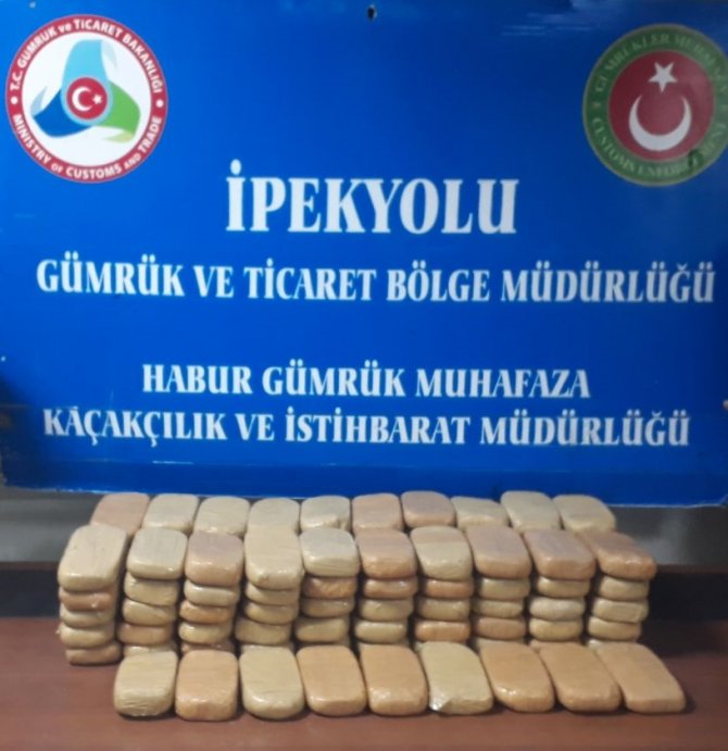 Habur'da uyuşturucu operasyonu