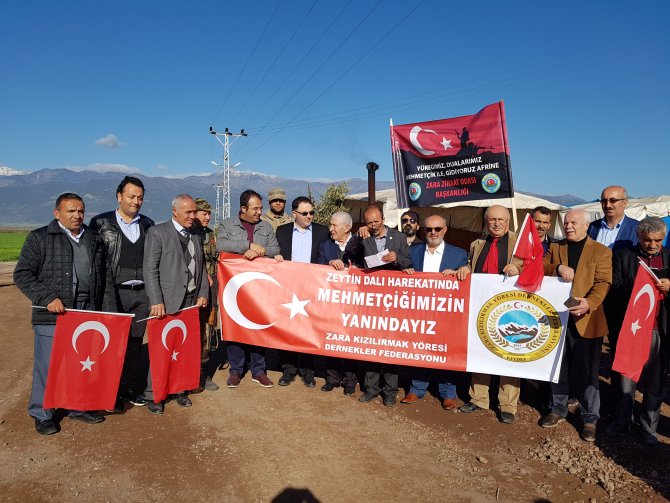 Zara KIYDEF'ten Zeytin Dalı Harekatına destek