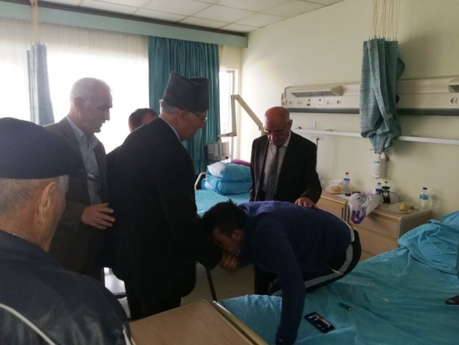 Huzurevi sakinleri gazileri ziyaret etti