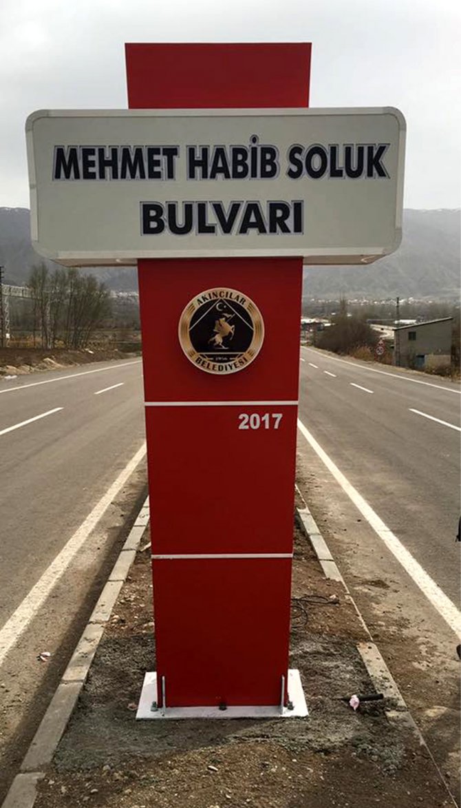 Milletvekili Soluk’un ismi caddeye verildi