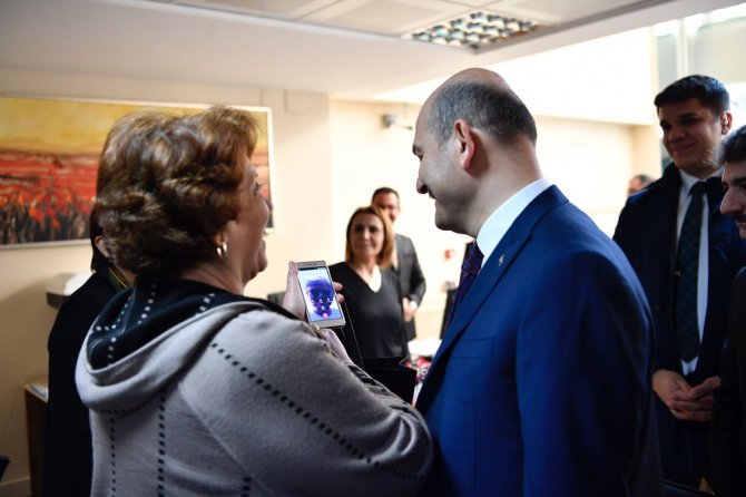 Bakan Soylu'dan Çankaya İlçe Nüfus Müdürlüğüne ziyaret