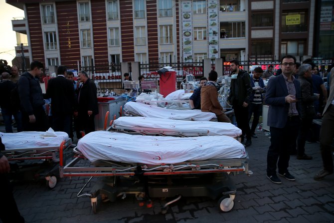 Taksim Eğitim ve Araştırma Hastanesi'ndeki yangın