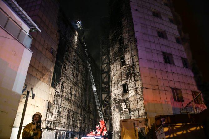 Taksim Eğitim ve Araştırma Hastanesi'ndeki yangın