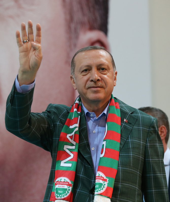 Cumhurbaşkanı Erdoğan, Maltepe'de halka seslendi