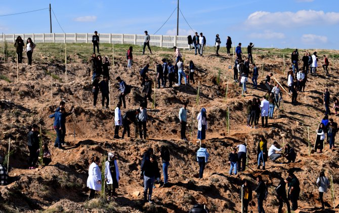 10 bin fidan öğrencilerle büyüyecek
