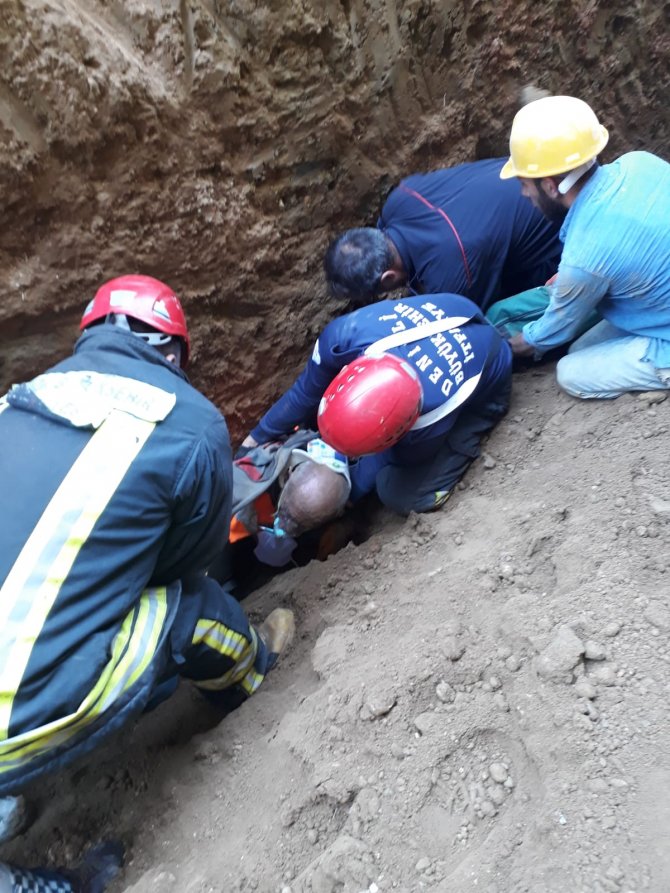 GÜNCELLEME - Denizli'de inşaatta göçük: 1 ölü