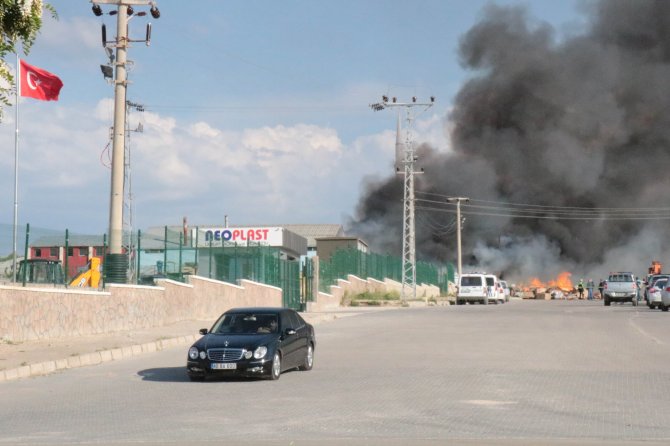 Kırşehir'de iş yeri yangını