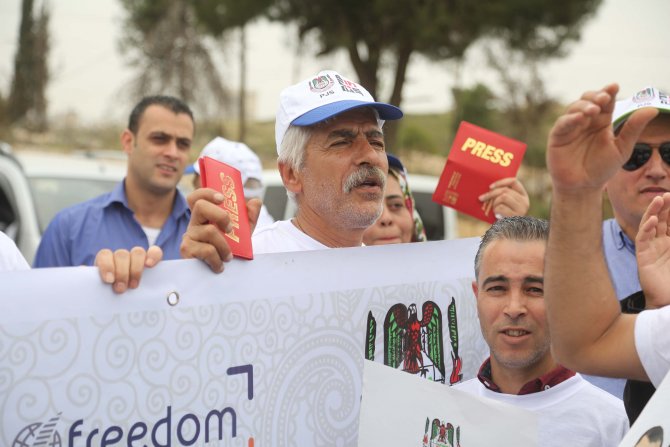 İsrail'in gazetecilere yönelik ihlalleri protesto edildi