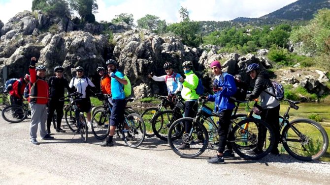 Seydişehir'de bisiklet turu