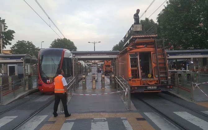 Aksayan tramvay seferleri normale döndü