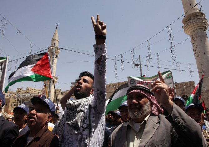Ürdün'de Filistin'e destek gösterisi