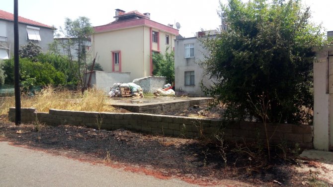 Yılan korkusu yangın çıkarttı