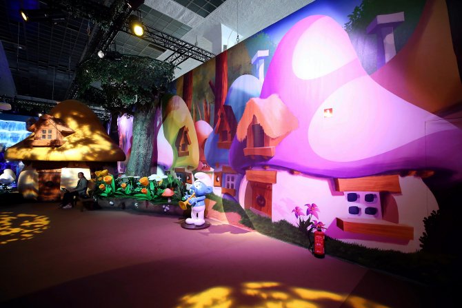 Brüksel'de Şirinler Köyü