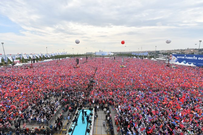 AK Parti'nin Büyük İstanbul Mitingi sona erdi