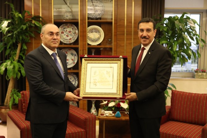 Bakan Tüfenkci, Azerbaycan Gümrük Komitesi Başkanı Mehdiyev'i kabul etti