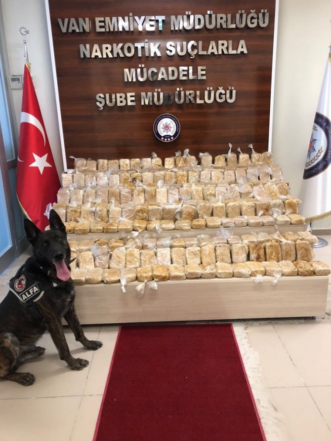 Van'da 105 kilogram eroin ele geçirildi