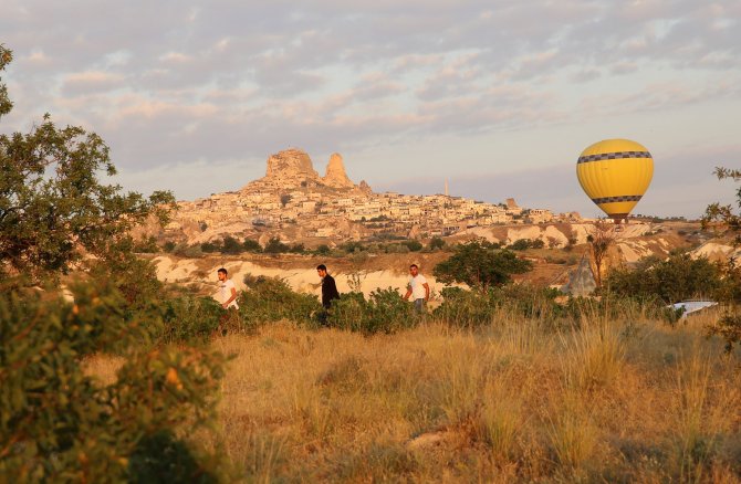 Turistler Kapadokya'ya hayran