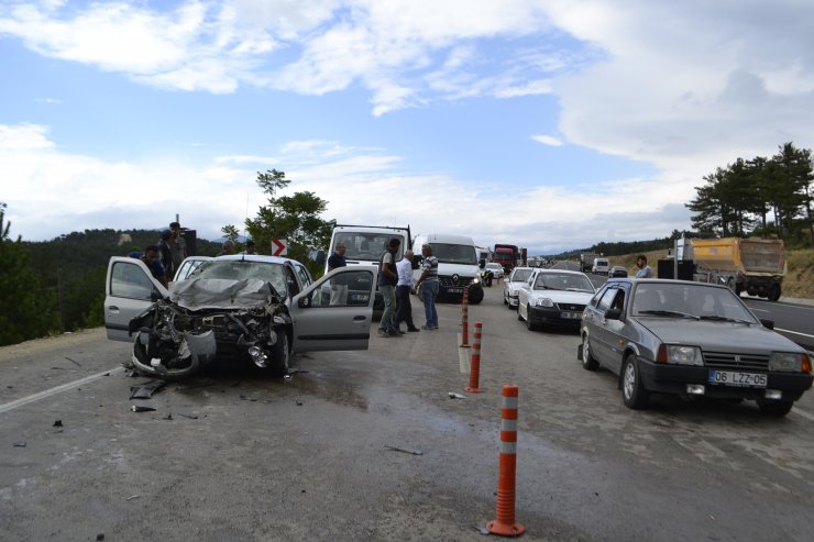 Karabük'te trafik kazası: 1 ölü, 1 yaralı
