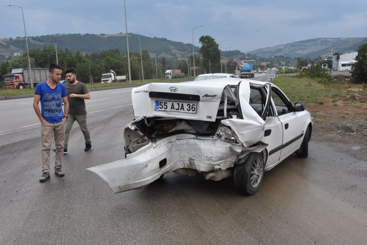 Samsun'da trafik kazaları: 7 yaralı
