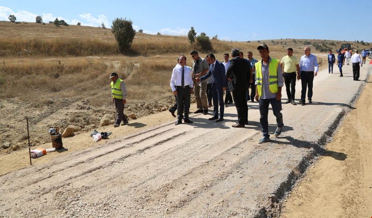 Yozgat'ta köy yolu çalışmaları