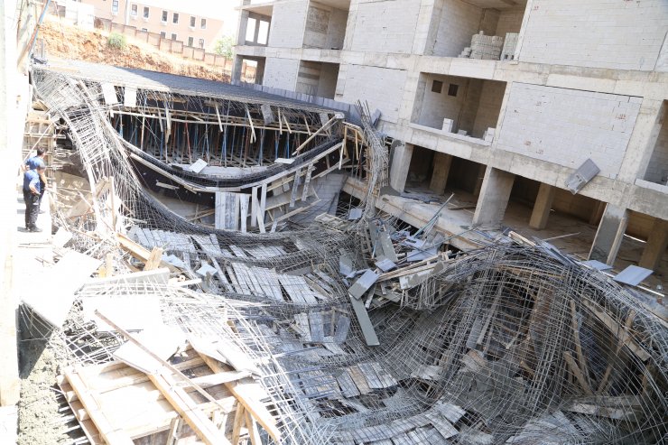 Kahramanmaraş'ta inşaatta göçük: 3 yaralı