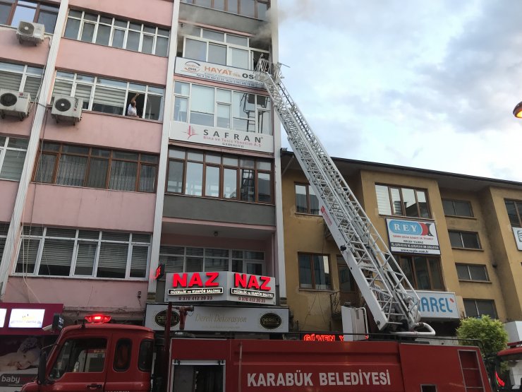 Karabük'te iş yeri yangını