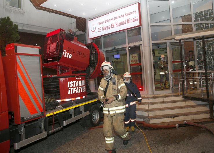 Haseki Hastanesi ek binasındaki yangın