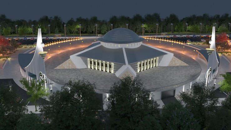 Ay Yıldız Camisi'nin inşaatı yükseliyor