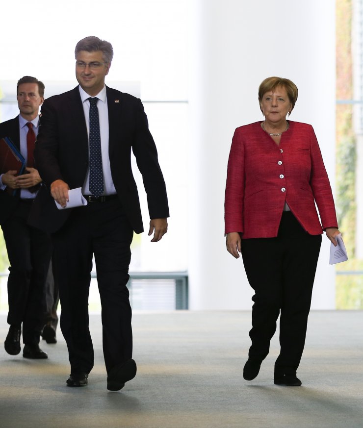 Merkel-Plenkovic görüşmesi