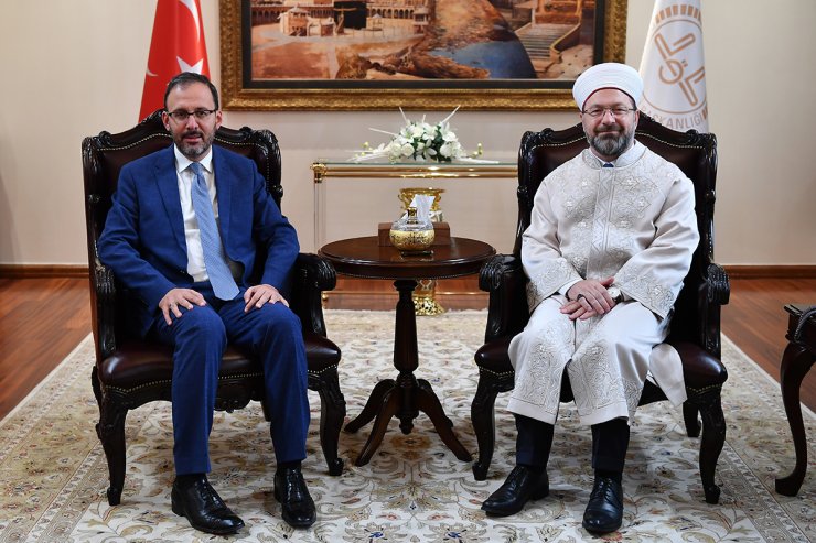 Bakan Kasapoğlu'ndan, Erbaş'a ziyaret