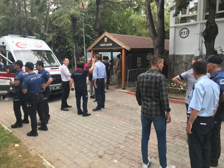 Kırklareli'nde askeri gazino binasında yangın