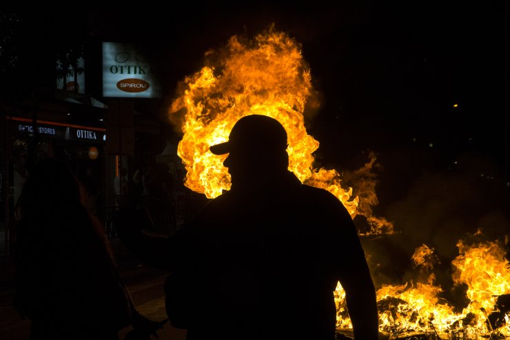 Yunanistan'da olaylı ırkçılık karşıtı gösteri