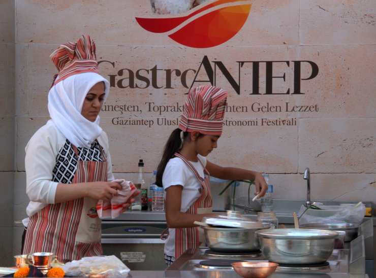 Çocuk şefler GastroAntep Festivali'nde