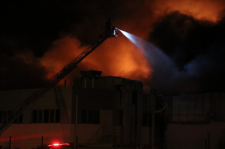 Aydın'da fabrika yangını