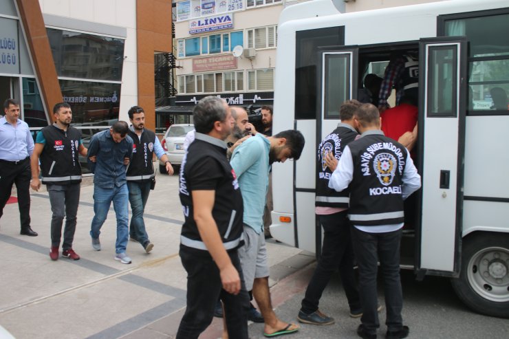 Çökertilen hırsızlık çetesinin mensuplarına tutuklama