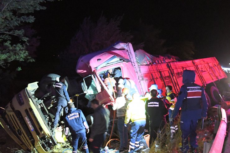 Konya'da trafik kazası: 2 yaralı