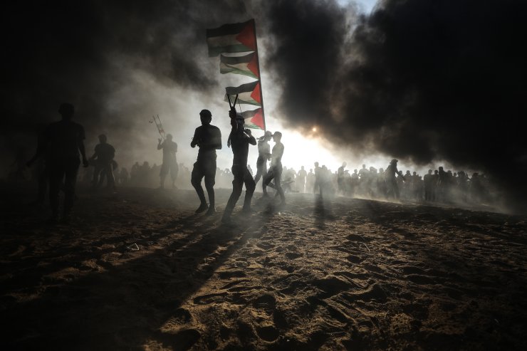GÜNCELLEME - Gazze'deki barışçıl gösterilerde biri çocuk iki Filistinli şehit oldu