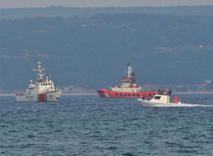Çanakkale Boğazı'nda uçak kazası tatbikatı