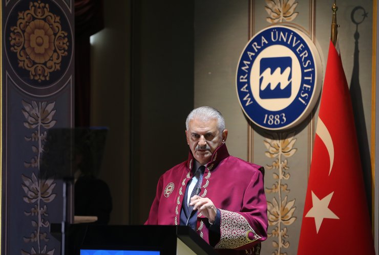 Marmara Üniversitesi'nden TBMM Başkanı Yıldırım'a fahri doktora
