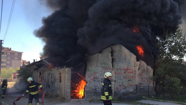 Konya'da ev yangını