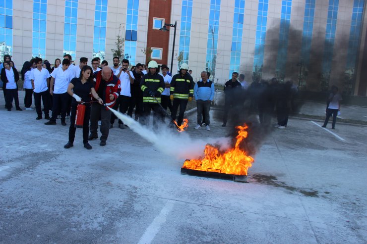 Numune Hastanesinde yangın tatbikatı