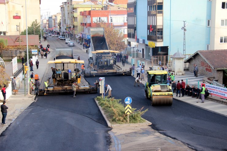 Suşehri'nde asfaltlama çalışması dolayısıyla kurban kesildi
