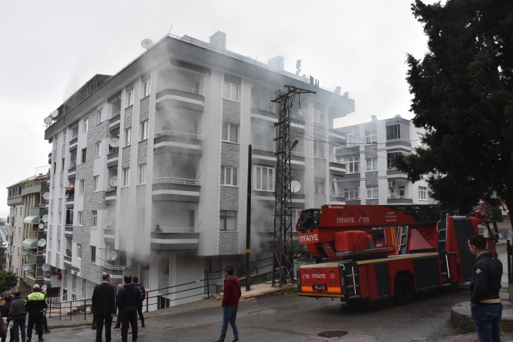 Samsun'da ev yangını