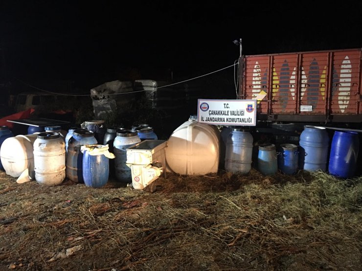 Çanakkale'de kaçak içki operasyonları